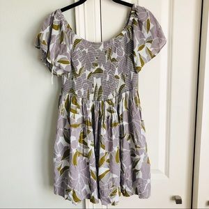 Free People lilac off the shoulder babydoll dress